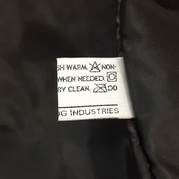 London Fog Black Sueded Utility Jacket Funnel Neck Windbreaker Raincoat Womens M - Picture 13 of 13